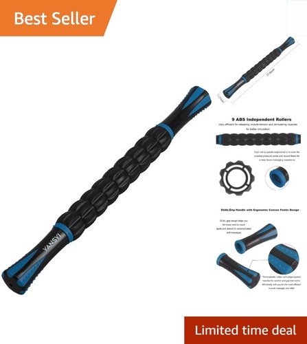 Portable blue roller massage - blue, 9-roller